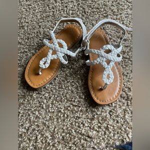 White braided sandals 🤍